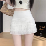 Fongt Micro-Fat Mm2025 Spring New High-Waisted Bright Split-Dress Woman This Year's Popular A-Word Long Skirt