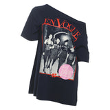 Fongt 2025 New Women's Dress Retro Hottie With Personalized Street Print Loose Top