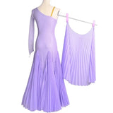2024 Summer Dance New Practice Dress Mesh Pleated Chiffon Custom Standard Performance Ballroom Big Swing Dresses TH2787-Outfit