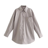 Fongt And Summer 2025 New Ins14 Color Pocket Dress Women's Basic Long-Sleeved Shirt