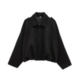 Fongt New Velvet Texture Effect Bomber Jacket Jacket