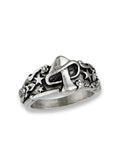 Vintage Mushroom Star Relief Ring-Outfit