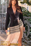 Summer And Aummer New Ladies Long Coat Asymmetric Embroidered Tassel Ladies Jacket Office Work Outerwear