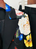 QUALITY 2023 Newest Designer Runway Suit Set Women's Single Button Floral Printed Blazer Flare Pants Suit