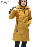 arrival winter women's jacket Hot sate casual warm down cotton female bisic coats oversized hooded Long Parka
