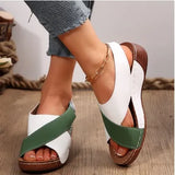 Fongt Sandals Female Summer 2024 New Platform With Skirt Casual Open Toe Versatile Cool