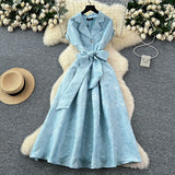 Fongt Exquisite Dress Dress Women 2025 Summer Straps To Cover Short-Sleeved Grand Dress