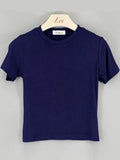 Summer Basic Sheath Women Solid O Neck Tshirt Autumn Stretch Casual Undershirt Female All-match Street Activity Crop Tops-Outfit