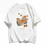 Graffiti Art Short-sleeved T-shirt For Women Summer New Casual Loose Top-Outfit
