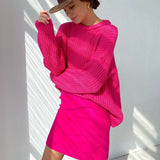 Loose Autumn Sweater Women 2020 New Korean Elegant Knitted Sweater Oversized Warm Female Pullovers Fashion Solid