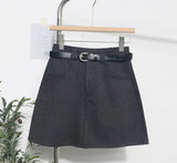 Fongt Shooting Kin Color High-Rise Thin Bag Hip Skirt 2025 New Hundred With Belt A Short Skirt 9997
