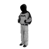 Fongt Women's New Trend Fashion Long-Sleeved Short-Sleeved Hooded Hat Jacket Casual Trouser Cover