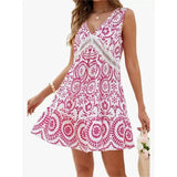 Fongt Summer Women's Colorless Long Sleeveless Long-Term Loose Dress Tide