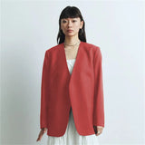 Fongt Suit Spring And Autumn New Cushion Shoulder Leisure Fashion Temperament Slim Thin Professional Gray Small Suit Jacket