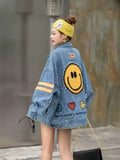 Spring New Rivet Face Heavy Industry Loose Embroidery Foreign Style Medium Length Women's Clothing