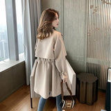 Coats Women Clothing Elegant Designer Korean Fashion Autumn Long Sleeve Minimalist Gentle Lady French Streetwear