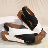 Fongt Sandals Women 2025 Summer New Pine Cake Thick Bottom With Skirt Casually Exposed Toe Beach