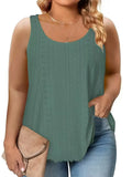 Fongt 2025 New Round-Neck Loose Sleeveless Women's T-Shirt