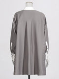 Fongt Lazy Commuting Top 2025 Autumn New Bumpy Straight Barrel Loose Thin Long Coat Woman