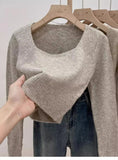 Fongt Soft Collar Knitted Knitted Women's Autumn Winter New Temperament Jacket Sweater Inside The Bottom Shirt