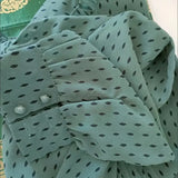 Women's Chiffon Dot Print Shirt Spring Fall Korean Loose 4xl Casual Blouses Chic Camisas Elegant Long Sleeve Pullover Tops