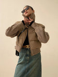 Winter Warm Parka Patchwork Knitted Women Jacket Cotton Padded Jackets Female Fashion Coat
