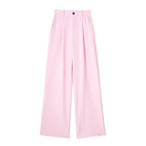 Fongt Spring New Front Folded High-Waisted Trousers 7102528