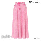 Fongt New Heavy-Work Washing Denim Long Skirt Personality 1664