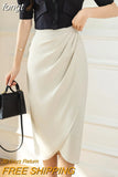 Skirts Women Hip Skirts 2023 Fashion Women Clothing High Waist Split One Step Skirts Black Skirt Irregular Skirts