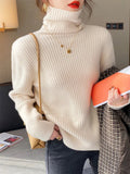 Fongt Collar Pit Sweater Jacket Qiu Dong Loose Bottom Shirt 2024 Korean New Foreign Style Versatile Set Knitting Dozen-Outfit