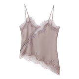 Fongt Women's 2025 Summer New Fashion Sexy Lace Decoration Underwear Blouse 5919105