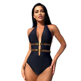 2023 New Sexy Leak Back Webbing With Conjoined Swimsuit