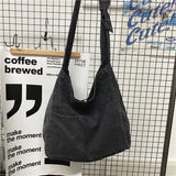 New Vintage Denim Shoulder Bags Women Simple Jeans Blue Handbag Large Capacity Fashion Women's Tote Messenger Shopping