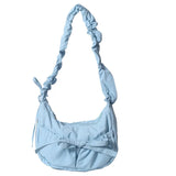 Aesthetic Bow Knot Stitching Shoulder Bag-Outfit