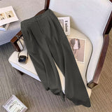 Fongt Suit Suit Pants Women Straight Loose 2025 New Spring And Autumn Leisure Wide Legs Commute Black Pants