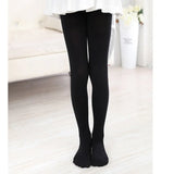 Summer Spring Candy Color Kids Pantyhose Ballet Dance Tights for Girls Stocking Children Velvet Solid White