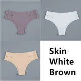 Seamless Underwear Silk Women's Plain Color Panties Lady Invisible Underpants Girls Briefs Smooth Panty Sexy