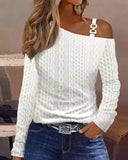 Autumn Simple Metal Buckle Shoulder Collar