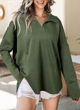 Fongt Collar Edgy Autumn And Winter Women's Neutral Style Street Trend Loose Collar Zipper Hat Long