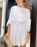 Fongt Festival Party Shiny Crystal Beads Dress Dress Dress Burst