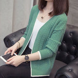 Knitted Cardigan Women 2022 Autumn Long Sleeve V Neck Women's Sweater Cardigan Female Open Stitch Pull Femme