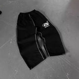 Fongt Grip Velvet Embroidered Sweatpants Trapstar Letter Casual Street Youth Plus Trousers