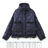 Fongt Women's Clothing 2025 New Winter Street Fashion Cotton Long Sleeves Up Loose Cotton Coat