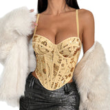 Fongt Embroidery Net Cloth Stereo Lighten Steel Ring Repair Babes Fish Bone Corset Sling Sling R202