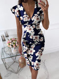 V-Neck Slim Office Lady