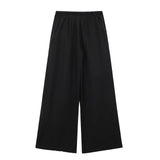 Fongt Women's INS Burst Linen And Cross-Coat Fashion Trousers Set