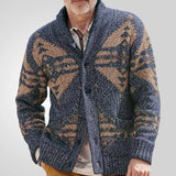 Fongt Men's Autumn And Winter Vintage Get-Bush Sweater Casual Wool Coat