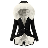 Fongt Autumn And Winter New Cotton Hoodie Repair Warm Zipper Coat Women W125