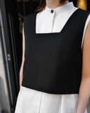 Single Button Ropa Mujer Sleeveless Top Spring Summer Clothes Japanese Simple Tanks & Camis Fashion Ins Women 2024 Tops-Outfit