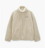 Men's Winter 2021 New embroidered Lamb jacket with fleece and thick warm high collar